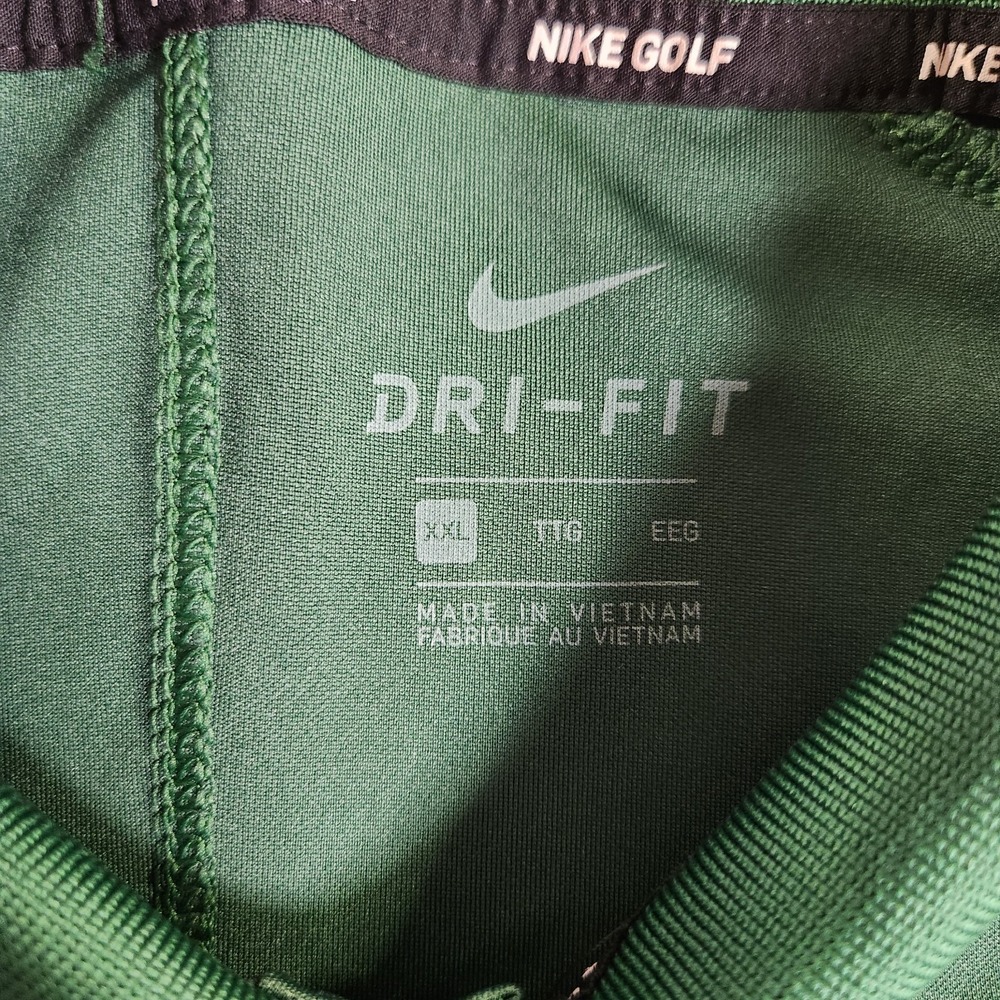 Nike Golf Mens XXL Polo Dri Fit Green Polyester - Picture 4 of 6